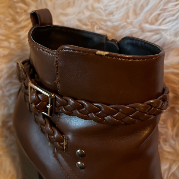 Caramel Heeled Boots - Picture 8 of 9